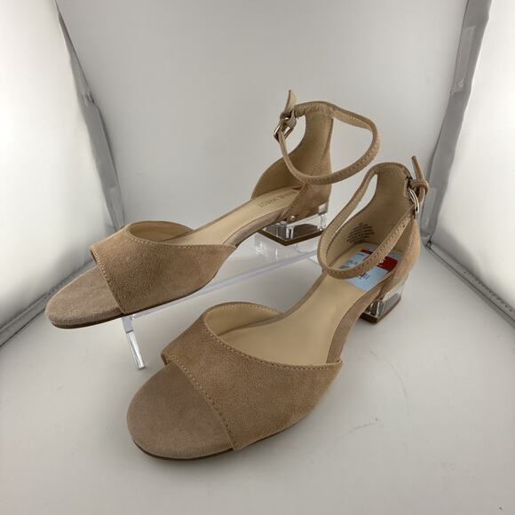 Nine West Women's Volor Heeled Open Toe Natural Sandals Size 5 M NWB - Picture 7 of 12